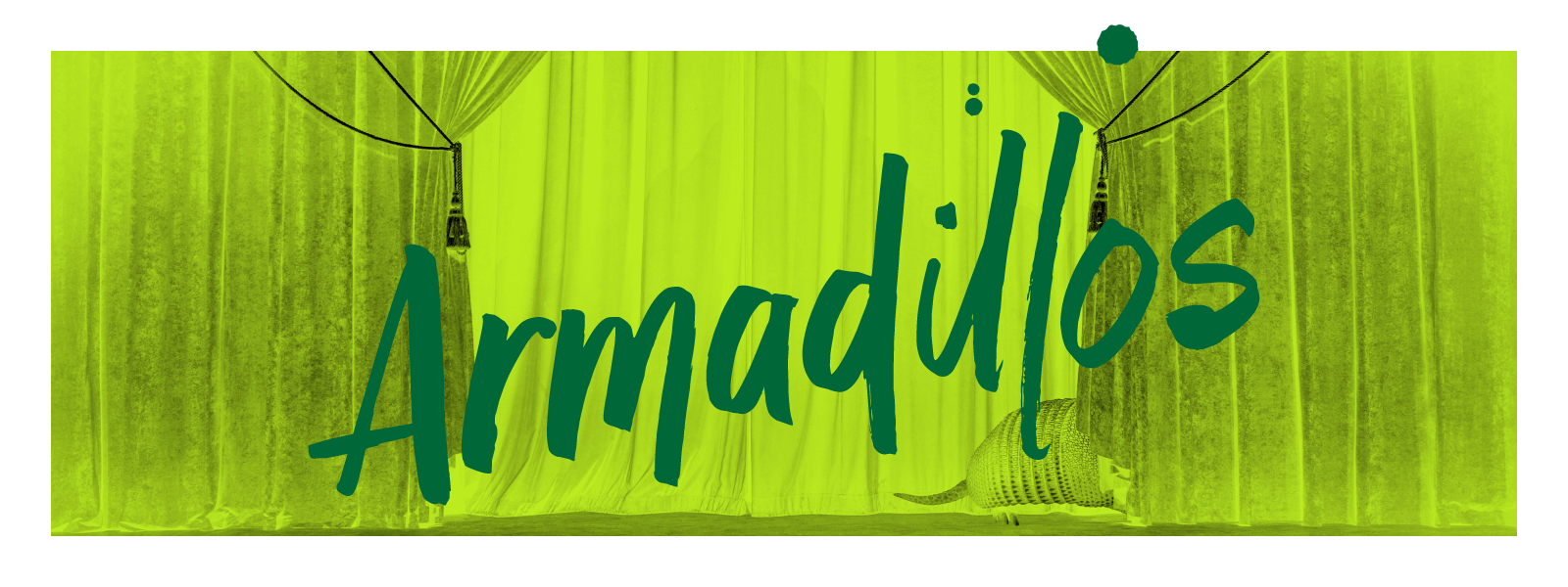 Armadillos show poster