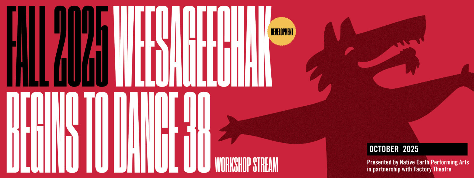 Weesageechak 38 Workshop Stream show poster